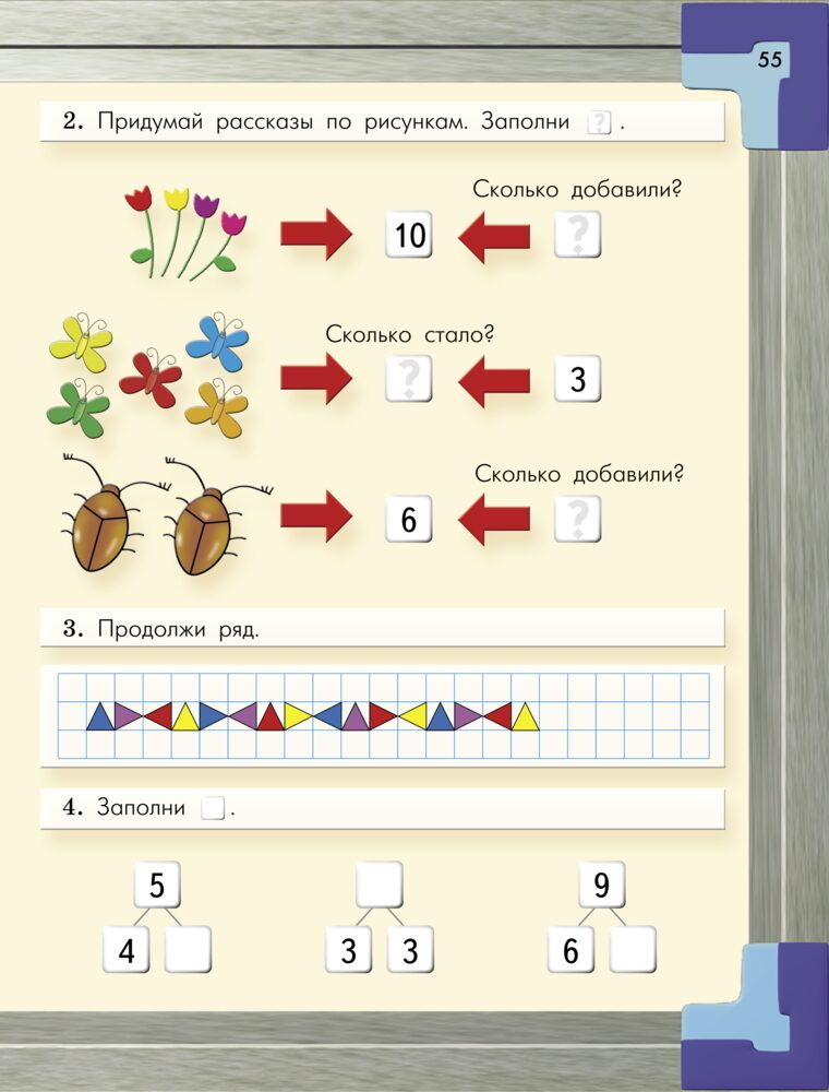 Моя математика. Часть 3. Пособие для старших дошкольников 5-7 (8) лет / Корепанова М.В., Козлова С.А., Пронина О.В.